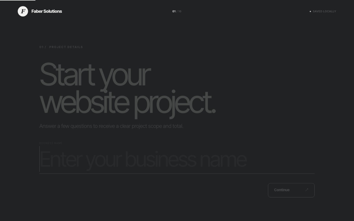Faber Solutions · Internal — current build