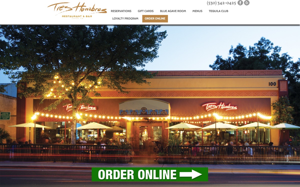 Tres Hombres · Downtown Chico, since 1987 — before